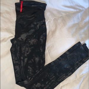 Camo Spanx Leather Legging